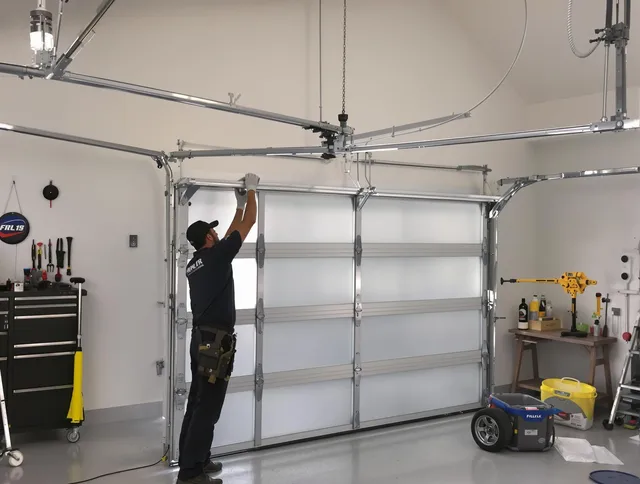 Suffield Garage Door Repair certified team performing precision garage door installation in Suffield