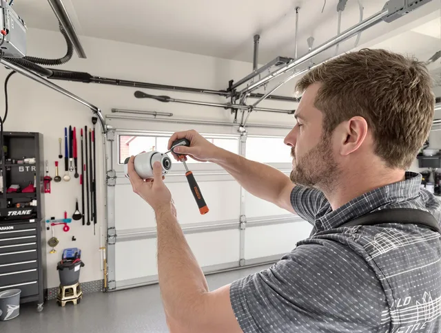 Garage door opener repair service by Suffield Garage Door Repair in Suffield