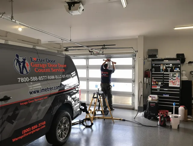 Suffield Garage Door Repair team performing same-day garage door repair in Suffield