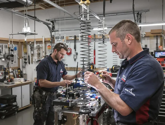 Garage door spring repair service by Suffield Garage Door Repair in Suffield